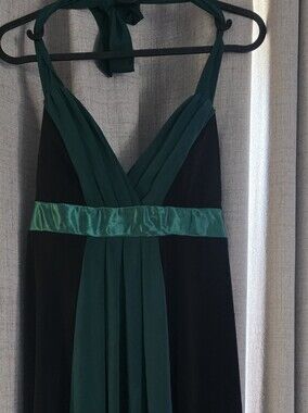 Ruby Rox Black and Emerald Green Dress